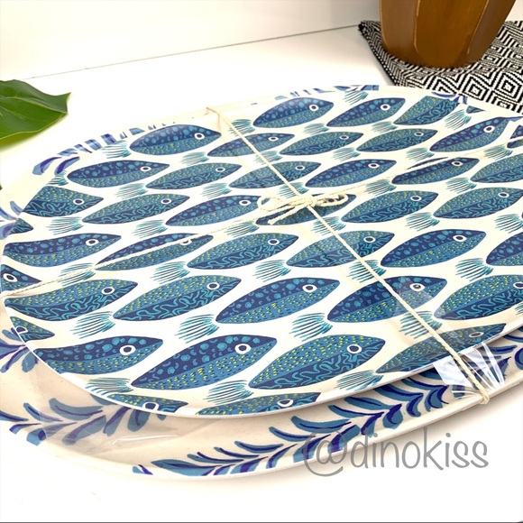 OPALHOUSE 4 piece Fish Platter and Serveware Set - Picture 4 of 8